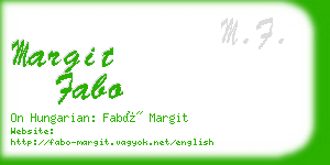 margit fabo business card